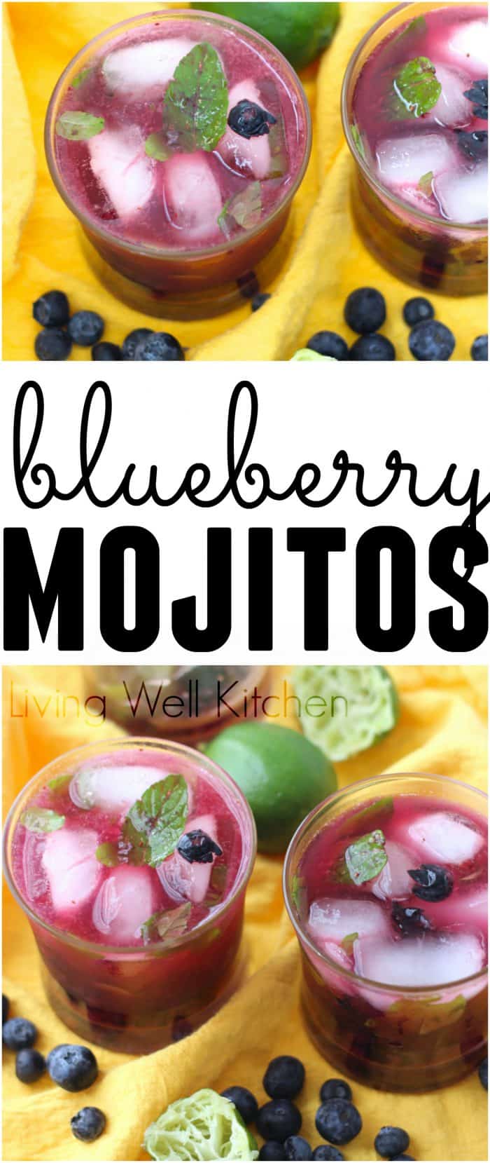 Blueberry Mojitos | Living Well Kitchen